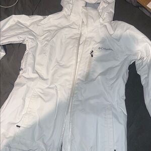 Columbia Off-White Hooded Jacket